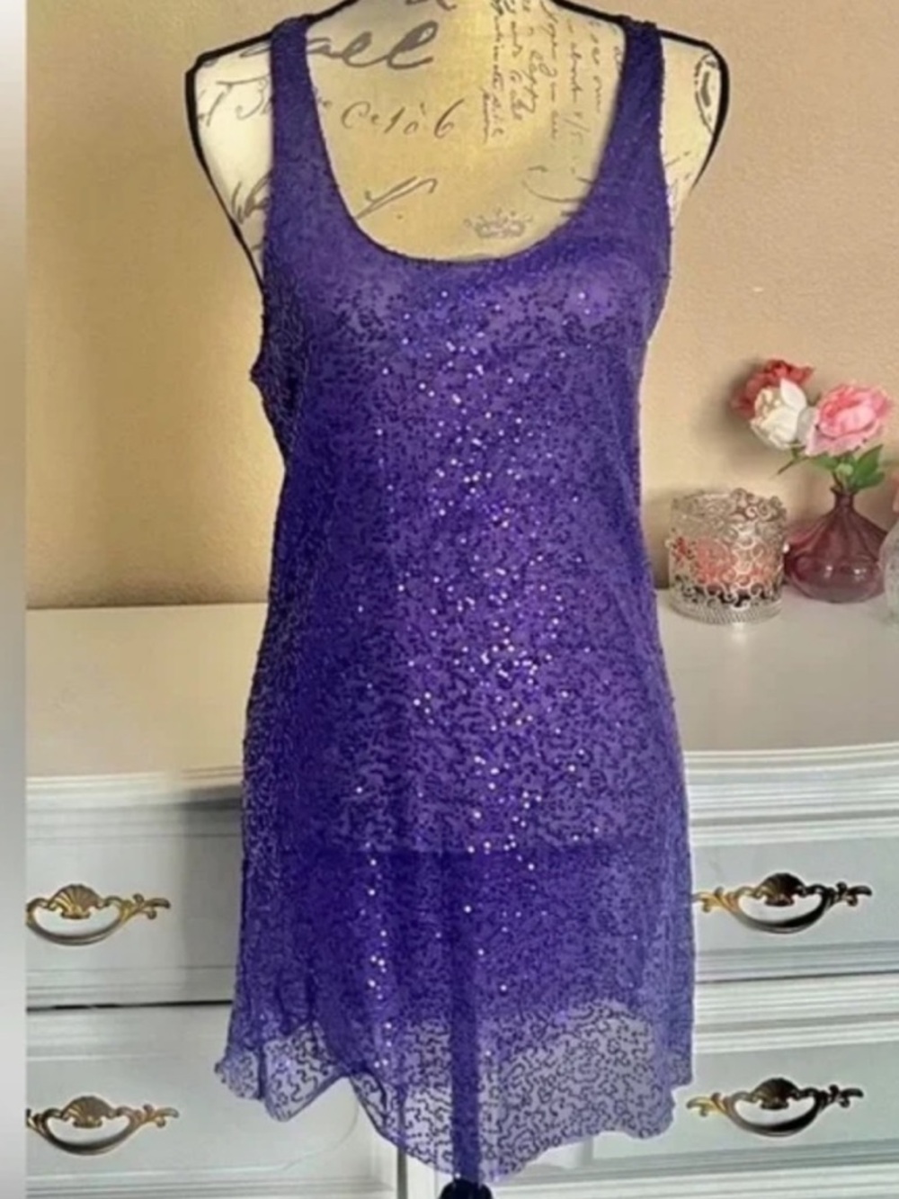 Victoria’s Secret Sequined Racerback Mini Dress 👗